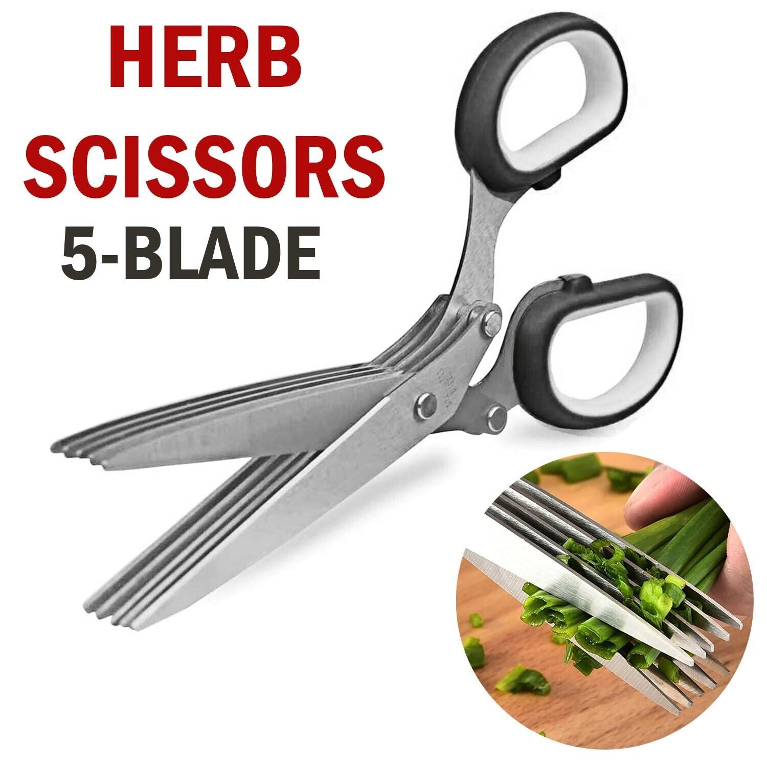 5-Blade Herb Scissors Set Image