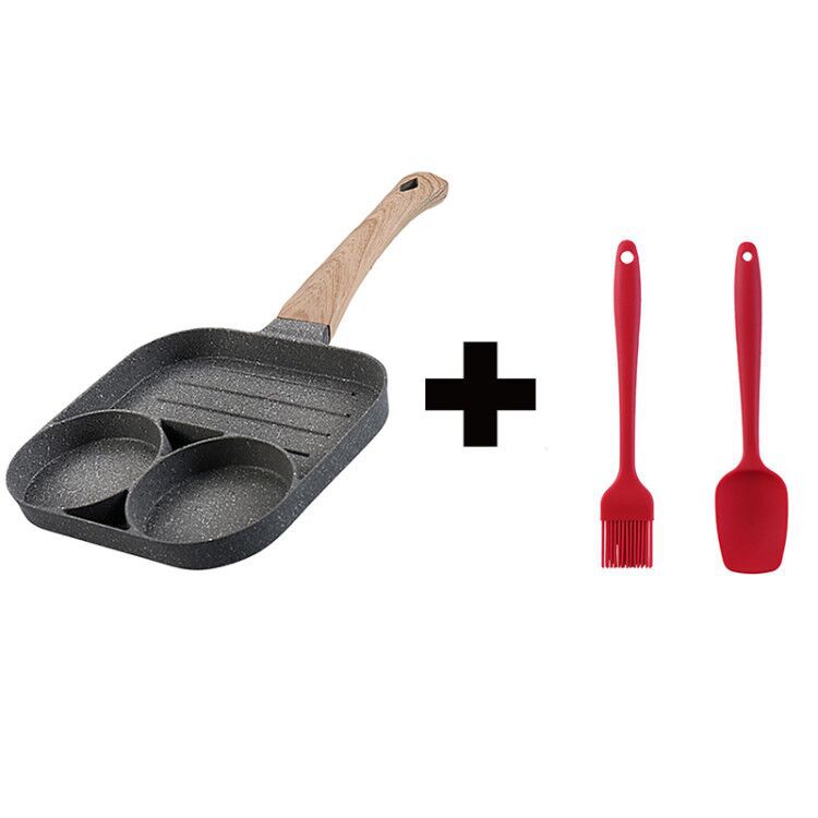 Efficient Cooking with Four-Hole Non-Stick Pan