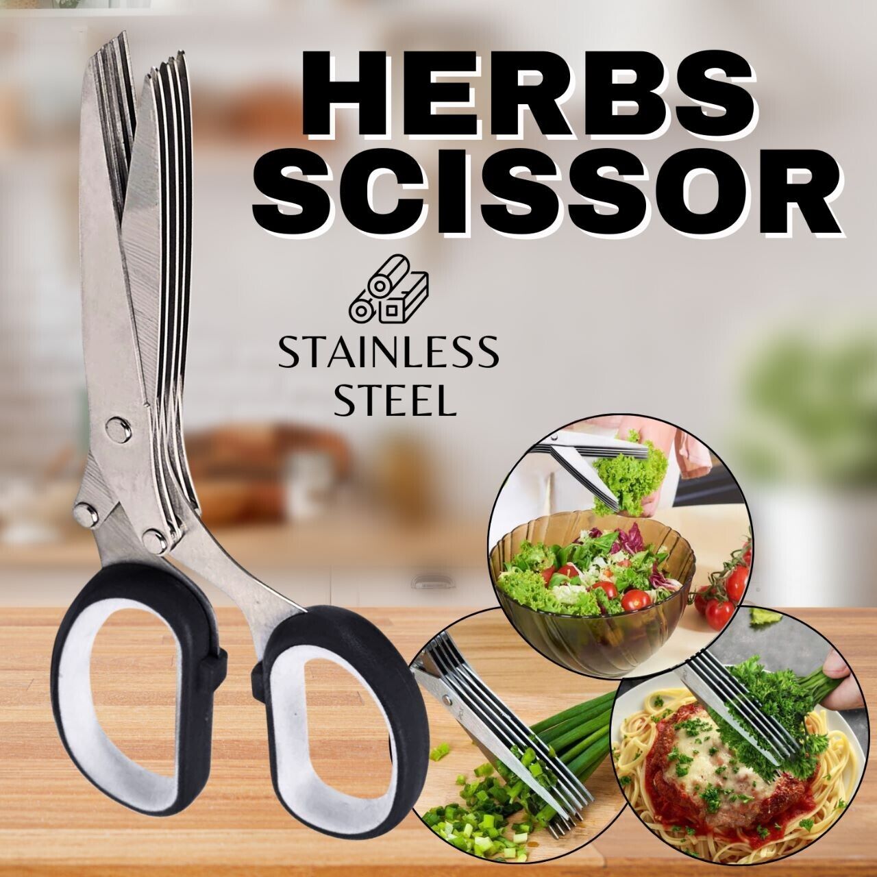 5-Blade Herb Cutter Shears