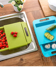 Multifunction Kitchen Chopping Blocks Sinks Drain Basket Cutting Board Vegetable Meat Tools Kitchen Accessories Chopping Board