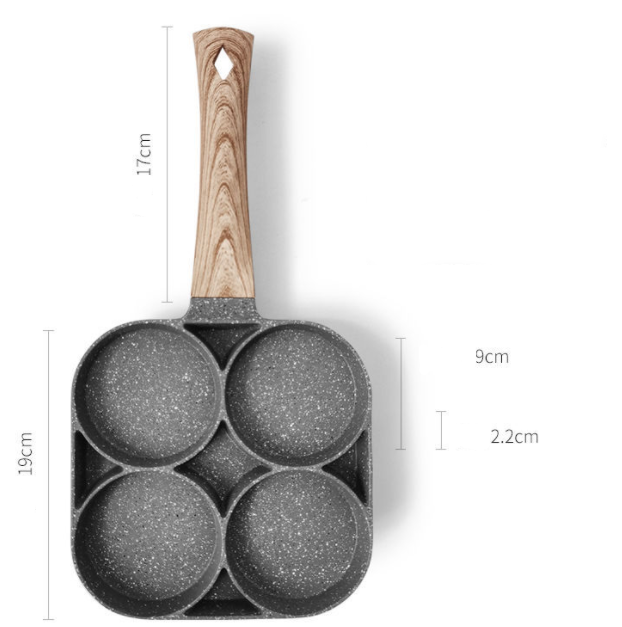 Aluminum Alloy Construction of Four-Hole Pan