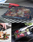 Reusable BBQ Grill Mesh Bag Non-stick Barbecue Baking Isolation Pad Outdoor Picnic Camping BBQ Kitchen Tools