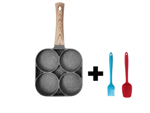 Silicone Spatula Included with Four-Hole Pan