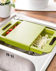 Multifunction Kitchen Chopping Blocks Sinks Drain Basket Cutting Board Vegetable Meat Tools Kitchen Accessories Chopping Board