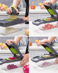 12 In 1 Manual Vegetable Chopper Kitchen Gadgets Food Chopper Onion Cutter Vegetable Slicer