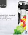 1000ml Water Fruit Bottle BPA Free Plastic Sport Fruit Infuser Water Bottles With Infuser Juice Shaker Drink Bottle Of Water