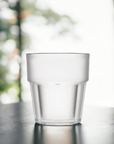 Clear Shatterproof Drinking Glasses - Space-Saving Design