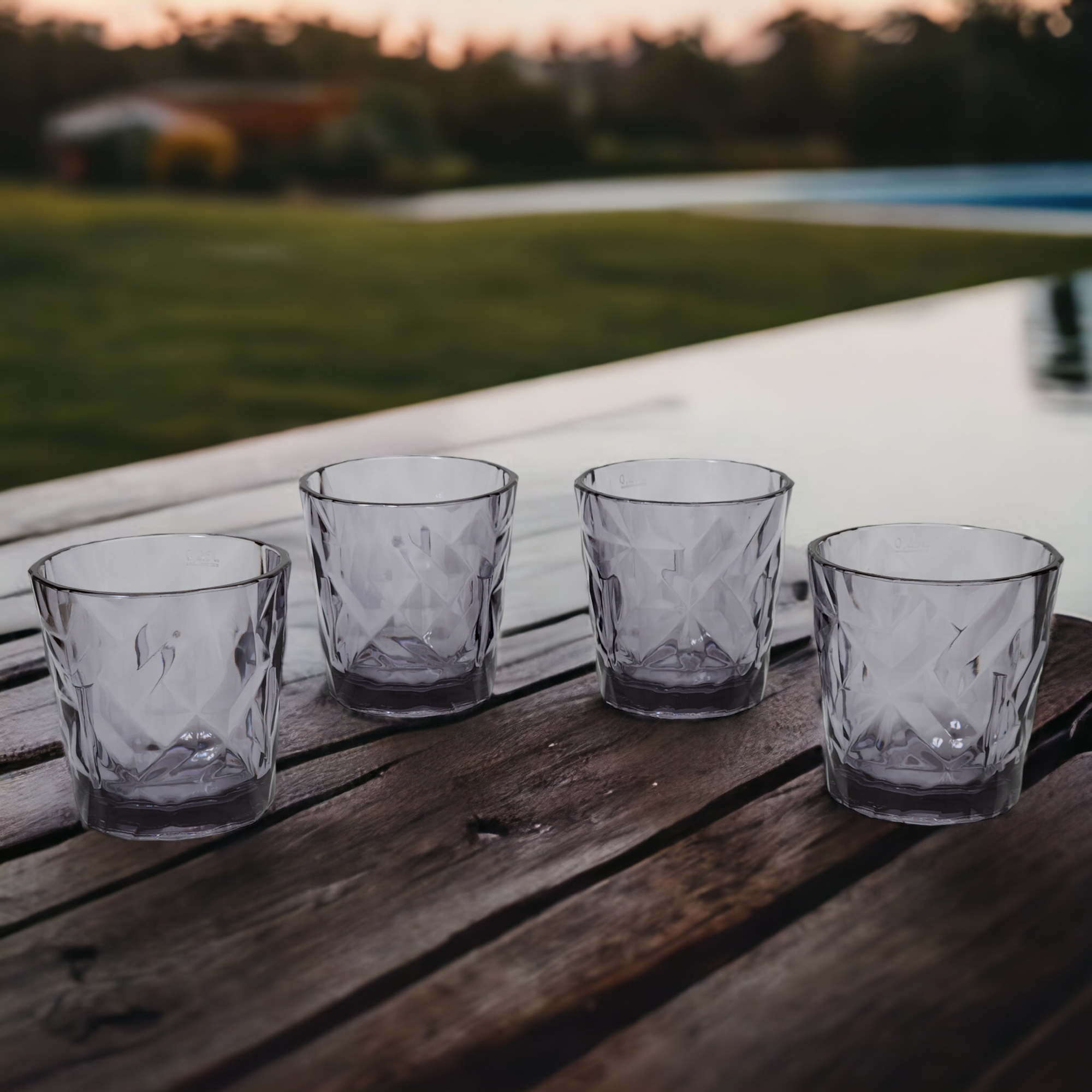 Stack of Exclusive Prism 8.45oz glasses