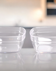 Premium Shatterproof Bowls - Transparent Set of 2