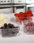 Lightweight Premium Snack Bowls - Clear Set of 4