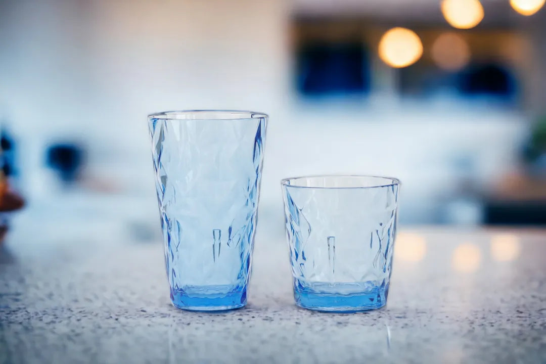 Exclusive Prism series glasses - transparent blue