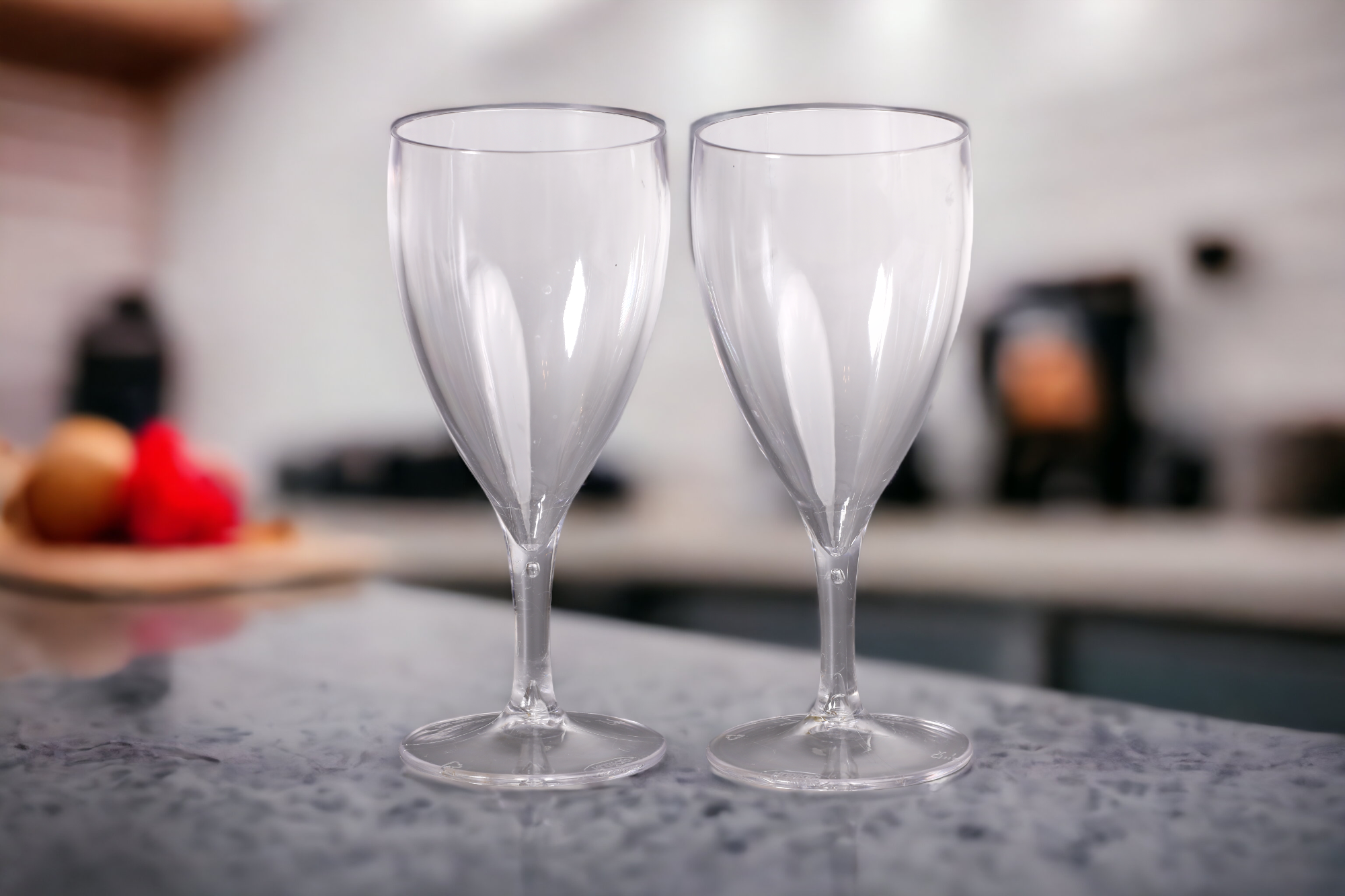 Clear Shatterproof Wine Goblets - Set of 2