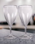 Clear Shatterproof Wine Goblets - Set of 2