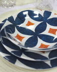 12pc Melamine Dinner Set - Majolica Pattern Service for 4