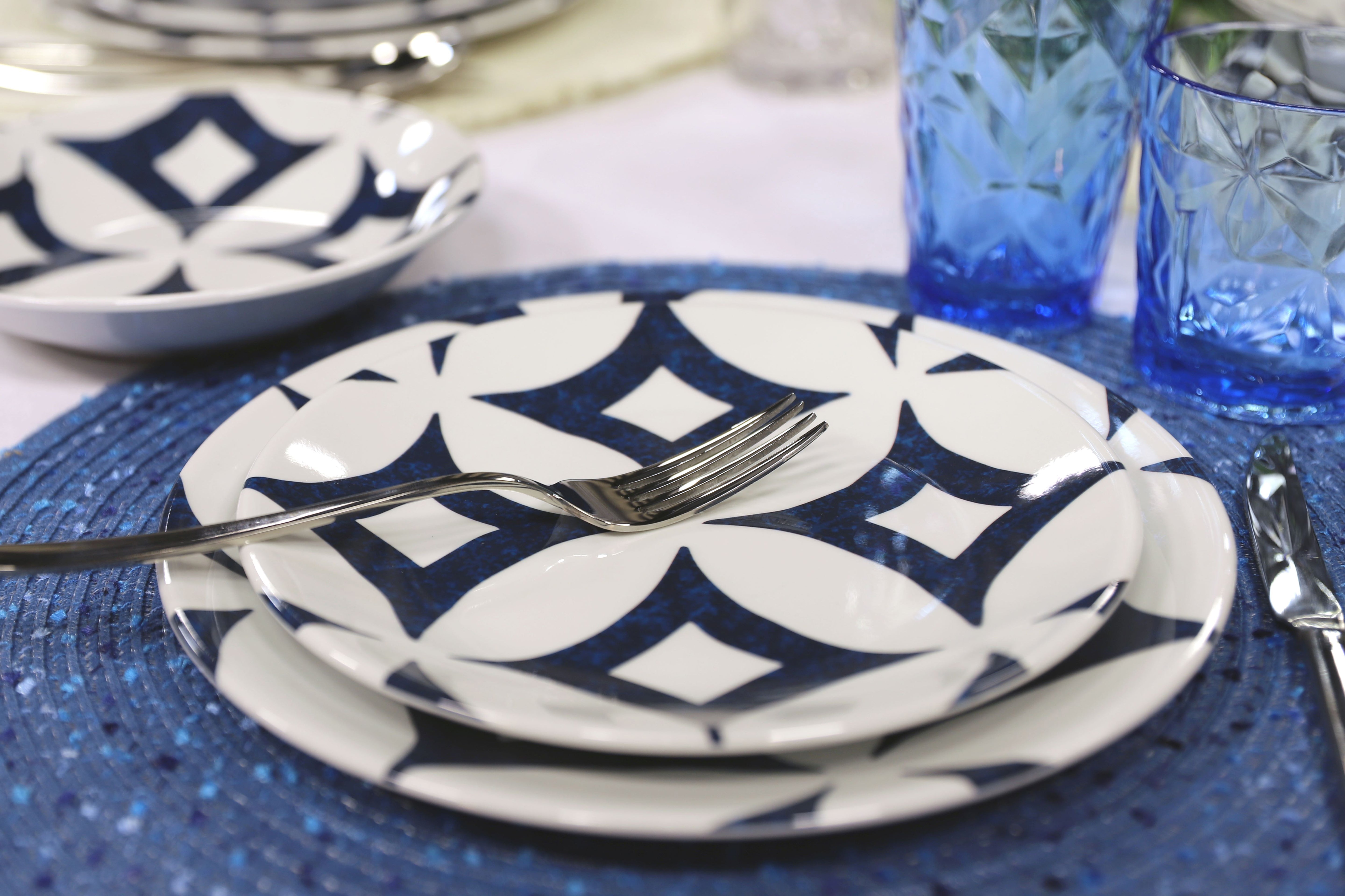 Sapphire Blue Dinnerware Collection - Service for 4