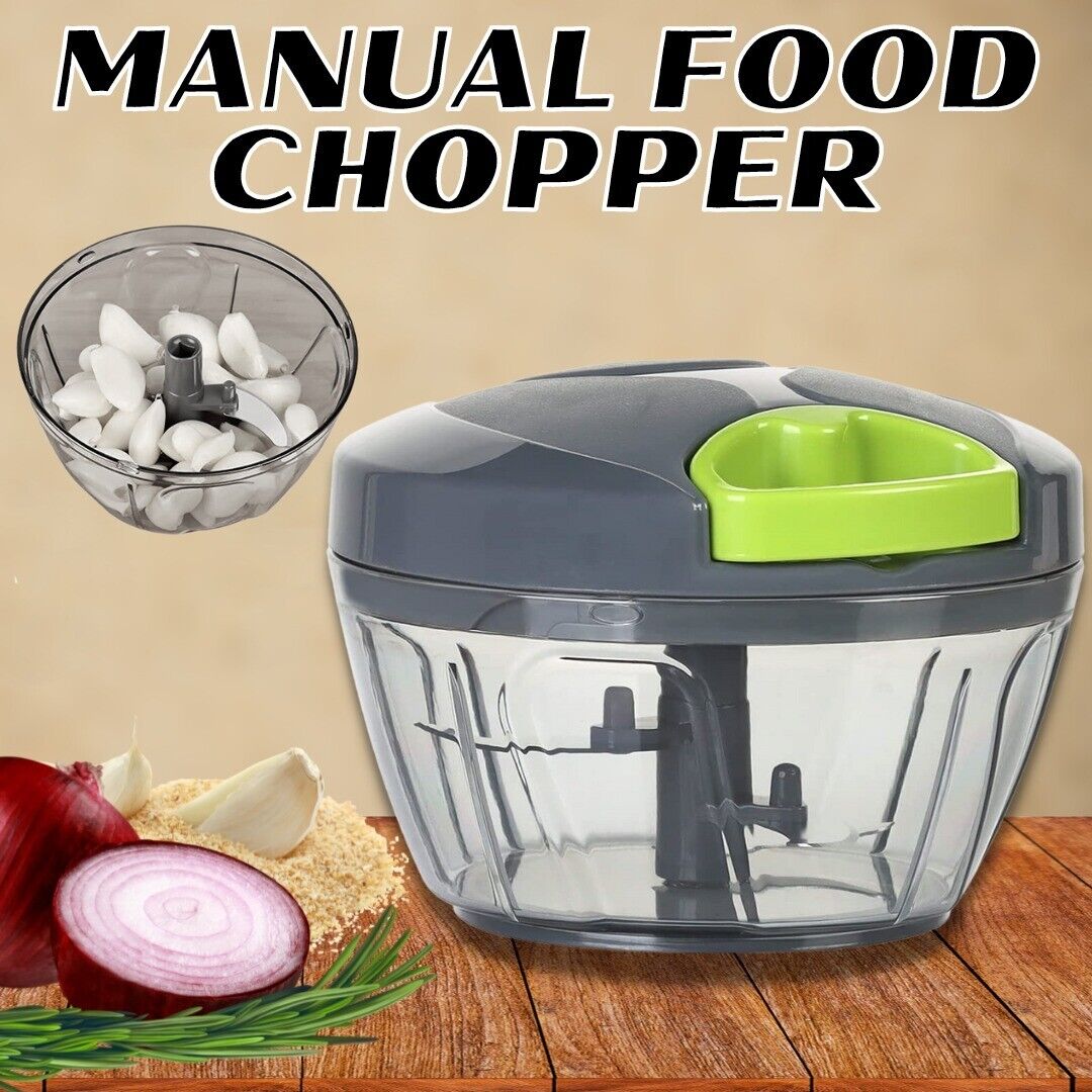 Hand-Powered Food Chopper - Efficient Kitchen Tool