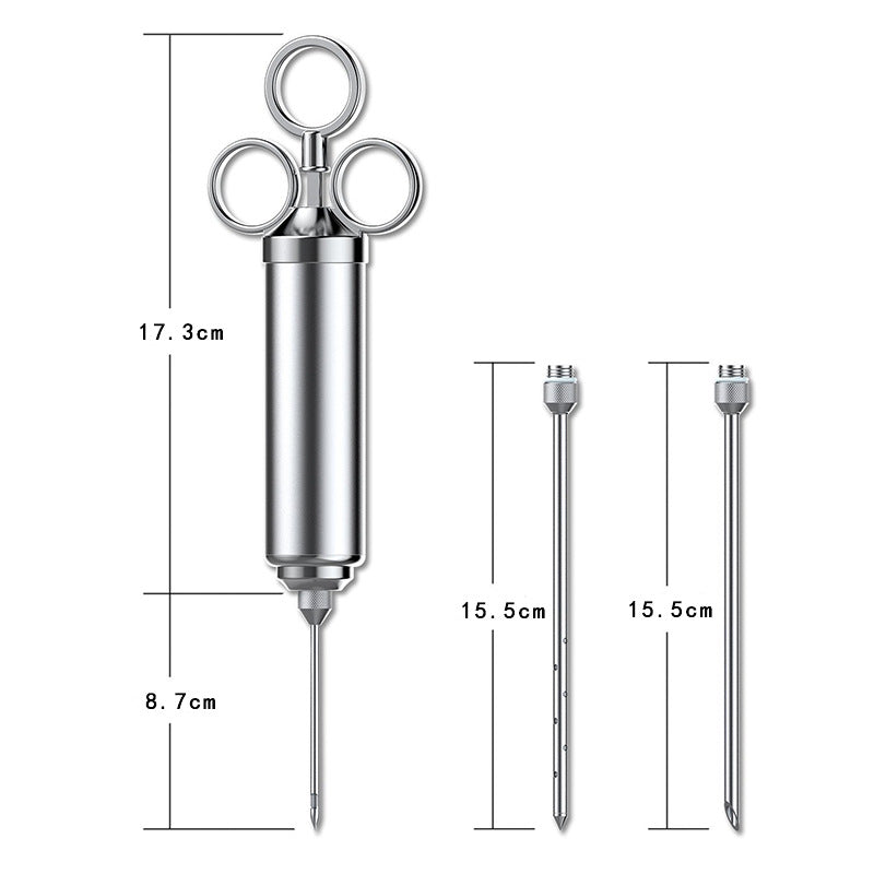 Seasoning Syringe with 3 Needles