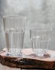 Casablanca series clear polycarbonate glasses