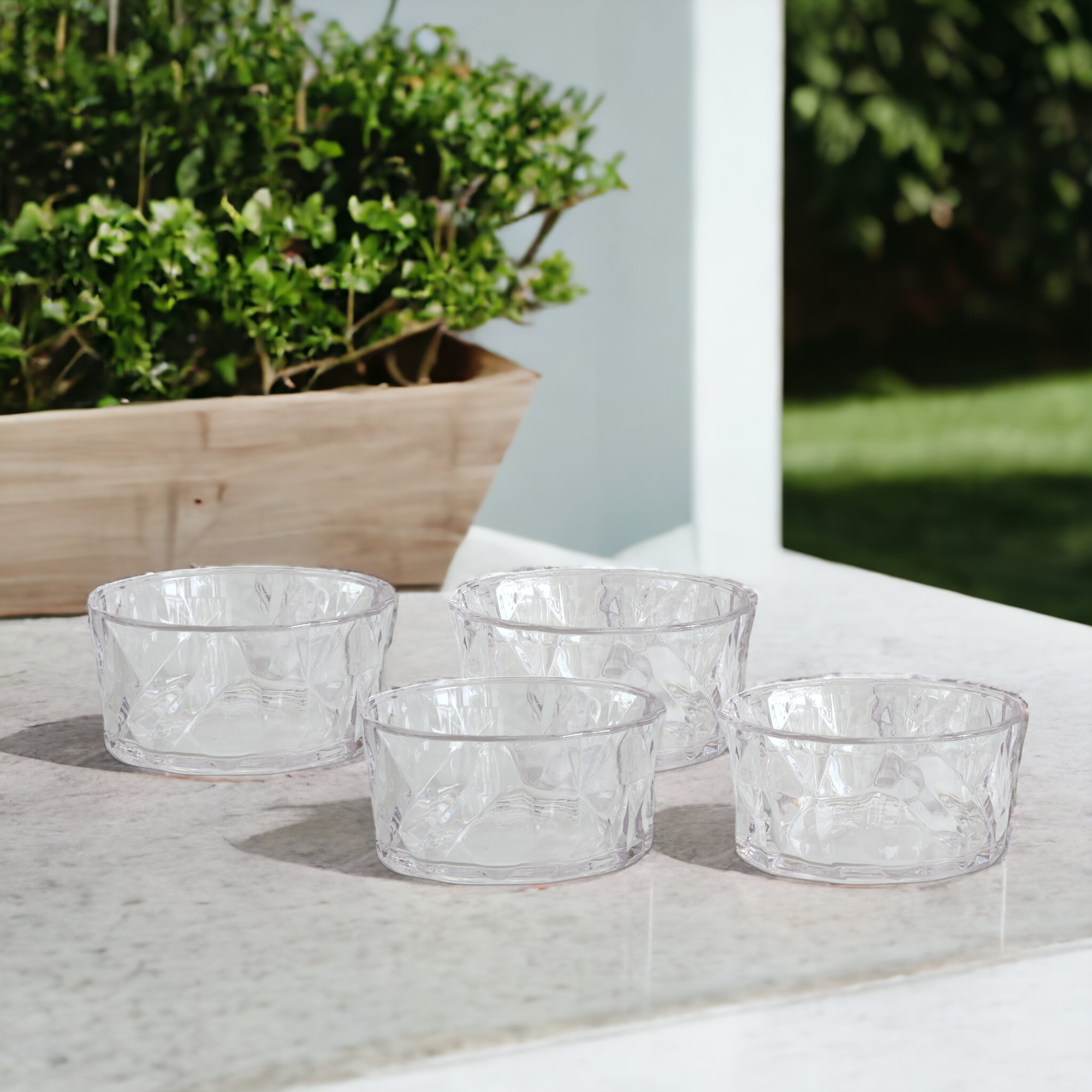 Exclusive Prism Shatterproof Snack Bowls - 4-Pack