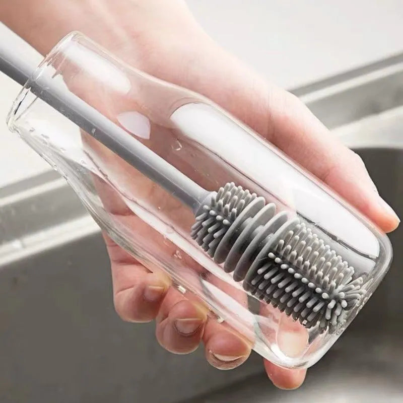 Silicone Cup Brush with Long Handle